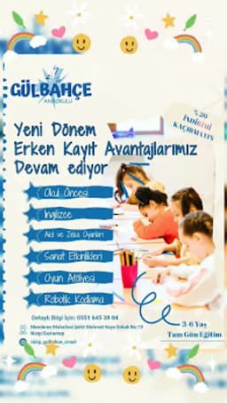 Özel Fatma Hatun Gülbahçe Anaokulu - Fotoğraf