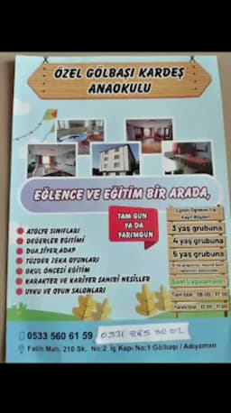 Gölbaşı Kardeş Anaokulu - Fotoğraf